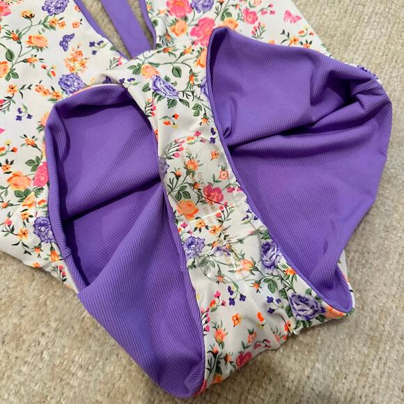 NEW Maaji Dunes Tiky Reversible One Piece in Purple Size Medium - Picture 7 of 8